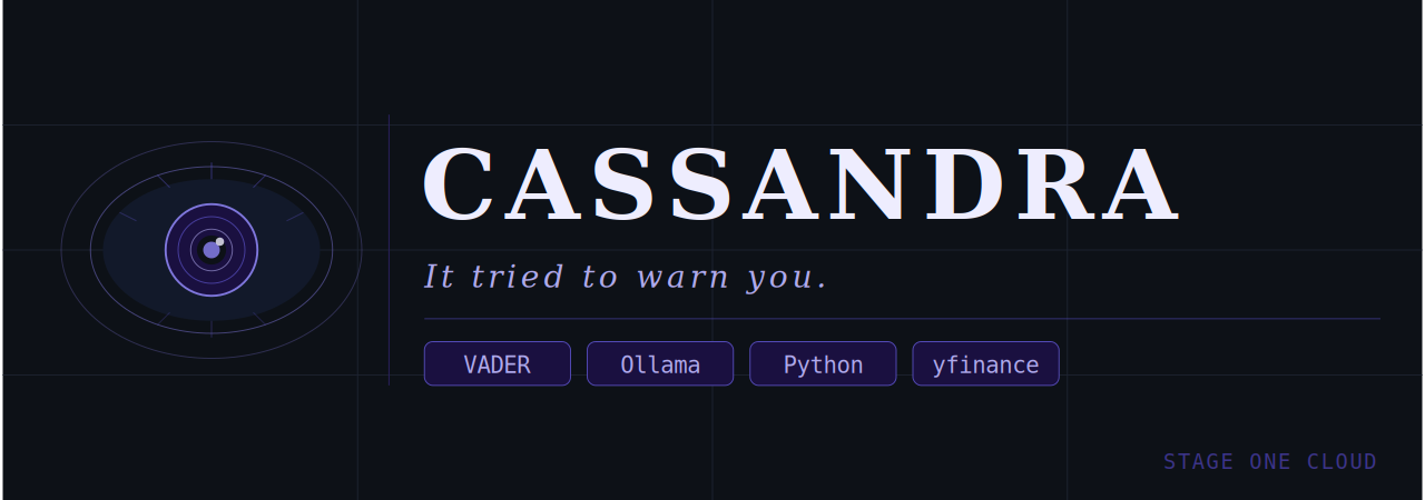 Cassandra — Domain-Agnostic Intelligence Pipeline